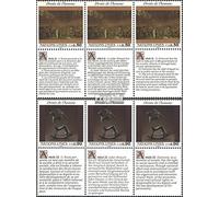 Prophila Collection ONU - Ginevra 223-224 Sei Block (Completa Edizione) 1992 Human Rights (Francobolli per i Collezionisti) Pittura