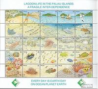 Prophila Collection Palau-Isole 370-394 ZD-Archi (Completa Edizione) MNH ** MNH 1990 Vita in Il Lagune (Francobolli per i Collezionisti) Acqua Animali