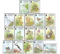 Prophila Collection Regno Unito - Alderney 65-81 (Completa Edizione) Volume 1994 completaett MNH ** MNH 1994 Flora e Flora (Francobolli per i Collezionisti) Uccelli