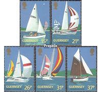 Prophila Collection Regno Unito - Guernsey 522b-526b (Completa Edizione) MNH ** MNH 1991 Yachts (Francobolli per i Collezionisti) Navigazione/Navi