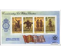 Prophila Collection Regno Unito - Isle di Uomo Blocco 2 (Completa Edizione) MNH ** MNH 1976 200 Anni Stati Uniti (Francobolli per i Collezionisti) Cavalli/zebre