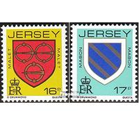 Prophila Collection Regno Unito - Jersey 366-367 (Completa Edizione) MNH ** MNH 1985 Crest (Francobolli per i Collezionisti) Bandiere/Stemmi/mappe