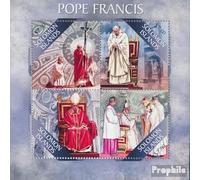 Prophila Collection Salomoninseln 2092-2095 Minifoglio (Completa. Problema.) MNH ** MNH 2013 Papa Francesco (Francobolli per i Collezionisti) Cristianesimo