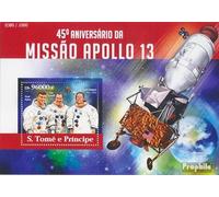 Prophila Collection Sao Tome E Principe Block 1105 (Completa. Edizione) MNH ** MNH 2015 Apollo 13 (Francobolli per i Collezionisti) Spazio
