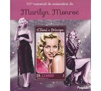 Prophila Collection Sao Tome E Principe Block 1186 (Completa. Edizione) MNH ** MNH 2016 Marilyn Monroe (Francobolli per i Collezionisti) Celebrità/Film/Teatro/Radio