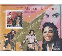 Prophila Collection Sao Tome E Principe Block713 (Completa Edizione) MNH ** MNH 2009 Morte di Michael Jackson (Francobolli per i Collezionisti) Musica/Danza