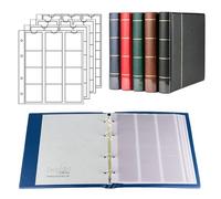 Prophila Kobra Album per monete con 4 fogli per 110 monete blu