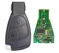 ProPlip - Chiave completa con elettronica a programmare, compatibile con Mercedes Benz CLK SLK CL B C E S SL ML MB W20 W203 W204 W211 434MHz Telecomando 3 pulsanti Vergine
