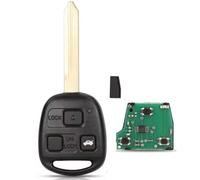 ProPlip - Chiave completa con elettronica a programmare, compatibile con Toyota Corolla Yaris Avensis 434 MHz Transponder 4C Lama Toy47 Telecomando 3 Pulsanti Vergine