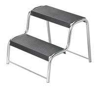 ProPlus 360822 Scala a 2 gradini per camper / roulotte nero