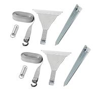 ProPlus 361729 - Set di tensioni, 2 x 4,8 m, con fissaggio a listello per binari