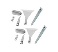 ProPlus 361729 - Set di tensioni, 2 x 4,8 m, con fissaggio a listello per binari