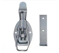 ProPlus Chiusura eccentrica 220 x 40 mm + controsupporto | Kit completo: chiusura a camma + contropiastra - finitura zincata anticorrosione - montaggio rapido