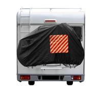 ProPlus Copertura Portabici Posteriore per 2 Bici, Telo Protettivo per Camper e Roulotte con Tasca per Cartello di Segnalazione 50x50 cm, Nylon Impermeabile con Cavo di Tensione e Ganci