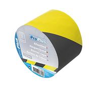 ProPlus - Nastro segnaletico e di delimitazione, larghezza 75 mm, spessore 30 micron, 2 combinazioni di colori a scelta, Giallo