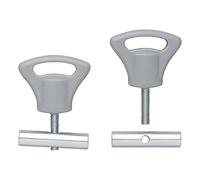 ProPlus Set di 2 pomelli in plastica per Guide montanti, 8 - 10 mm