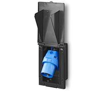 ProPlus Spina di Alimentazione CEE, Rettangolare, Nera