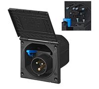 ProPlus Spina di Alimentazione CEE, Rettangolare, Colore Nero