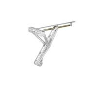 ProPlus, supporto orientabile con manovella per roulotte camper, 1100 kg, 597x280 mm, H:497 mm