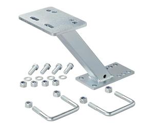 ProPlus Supporto per ruota di scorta per rimorchio con cerchi a 4/5 fori, pneumatici da 8-16 pollici, in acciaio zincato. Supporto per ruota di scorta per roulotte con materiale di fissaggio