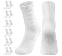 PROPOG 8 Paia Calzini Uomo Cotone Calze Uomo Donna, Ventilare Calze Spugna Uomo Fantasmini Donna Assorbimento Degli Urti Calze Da Lavoro Running Sportive Antiscivolo Uomo