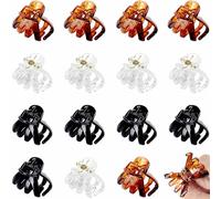 PROPOG Mollette Capelli Donna, 15 Pezzi Pinze per Capelli Mini 3cm Pinza Capelli Donna Plastica Accessori per Capelli Antiscivolo Hair Clip Adatto Donne Ragazze