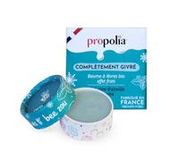 PROPOLIA - Balsamo per labbra Menta - Effetto fresco - Ripara e nutre le labbra secche e danneggiate - Miele, cera d'api e karité - 100% naturale - Made in France - Vaso da 6 g