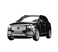 Proporzioni Replica 1:32 VOLVO XC90 SUV Lega Auto Diecast Modello Metallo Suono Luce Giocattoli Casa Ornamenti Modello Auto Giocattoli Metal Vehicles non RC(Nero)