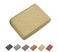 Proposition/Propostion Memory Cotton Car Armrest Box, Auto Leather Waterproof Center Middle Console Cover Pad, Memory Foam Previousin Cars Armrest Cover (1 Pcs*Beige)