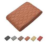 Proposition/Propostion Memory Cotton Car Armrest Box, Auto Leather Waterproof Center Middle Console Cover Pad, Memory Foam Previousin Cars Armrest Cover (1 Pcs*Brown)
