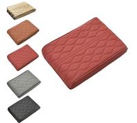 Proposition/Propostion Memory Cotton Car Armrest Box Pad, Auto Leather Waterproof Center Middle Console Cover Pad, 2025 Universal Style Auto Armrest Box Cover (Red)