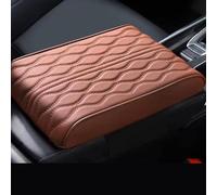 Proposition/Propostion Memory Cotton Car Armrest Box Pad, Auto Leather Waterproof Center Middle Console Cover Pad, Vehicle Memory Foam Armrest Seat Box Cushion Protecto (Khaki,L)
