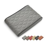 Proposition/Propostion Memory Cotton Car Armrest Box Pad, Auto Leather Waterproof Center Middle Console Cover Pad, Vehicle Memory Foam Armrest Seat Box Cushion Protector (Grey,33 * 21 * 5 cm)