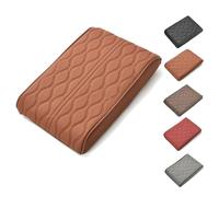 Proposition/Propostion Memory Cotton Car Armrest Box Pad, Auto Waterproof Center Middle Console Cover Pad, Vehicle Memory Foam Armrest Seat Box Cushion Protector, for Center Console (Dark Brown)