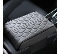 Proposition/Propostion Memory Cotton Car Armrest Box Pad, Previousin Car Armrest Cover, Auto Leather Waterproof Center Middle Console Cover Pad, Soft Memory Foam Inner Pillow, Universal (Large,Gray)