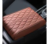 Proposition/Propostion Memory Cotton Car Armrest Box Pad, Previousin Car Armrest Cover, Auto Leather Waterproof Center Middle Console Cover Pad, Soft Memory Foam Inner Pillow, Universal (Small,Brown)