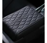 Proposition/Propostion Memory Cotton Car Armrest Box Pad, Previousin Car Armrest Cover, Auto Leather Waterproof Center Middle Console Cover Pad, Soft Memory Foam Inner Pillow, Universal (Large,Black)