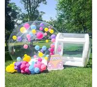 Proposta Bubble House, tenda trasparente, illuminazione cielo stellato, decorazione per feste, ventilatore gratuito 4MDia-13ft
