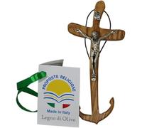 Proposte Religiose Crocifisso della Speranza in Legno d'Ulivo - Cm 15