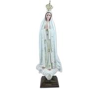 Proposte Religiose Statua della Madonna di Fatima in resina dipinta a mano con occhi in vetro. Altezza cm 55