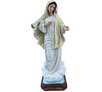 Proposte Religiose Statua della Madonna di Medjugorje in Resina Vuota. Altezza cm 40. Dipinta a Mano.