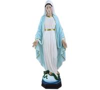 Proposte Religiose Statua della Madonna Immacolata o Miracolosa in Resina. Altezza cm 60. Dipinta a Mano.
