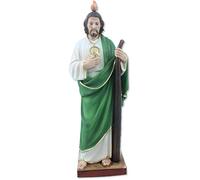 Proposte Religiose Statua di San Giuda Taddeo Altezza cm 31. Dipinta a Mano.