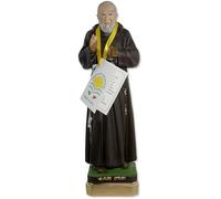 Statua San pio (Padre pio) di Pietrelcina in Resina cm 30 - Made in Italy