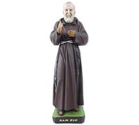 Proposte Religiose Statua San pio (Padre pio) di Pietrelcina in Resina cm 60 - Made in Italy