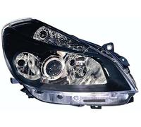 PROPOSTEONLINE Fanale per Renault CLIO SPORT 2005 Destro H7 alogeno pred. reg. elettrica c/Assetto Fari con Luce curva dinamica Parabola nera