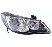 PROPOSTEONLINE Fanale realizzato per Honda CIVIC HYBRID 2006> Destro HB3 alogeno pred. per regol. elettrica Parabola nera 33101SNBG02