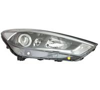 PROPOSTEONLINE Fanale realizzato per Hyundai TUCSON 2015 Destro H7-H7-H7 alogeno c/Motore elett. c/Luce diurna Parabola nera 92102D7100