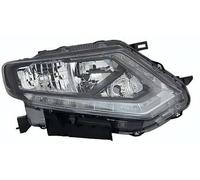 PROPOSTEONLINE Fanale realizzato per Nissan X-TRAIL 2014 Destro H9-H11 a LED predisposto per regolazione elettrica Parabola nera 260104CC0C