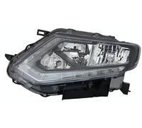 PROPOSTEONLINE Fanale realizzato per Nissan X-TRAIL 2014 Sinistro H9 a LED predisposto per regolazione elettrica Parabola nera 260604CC0C